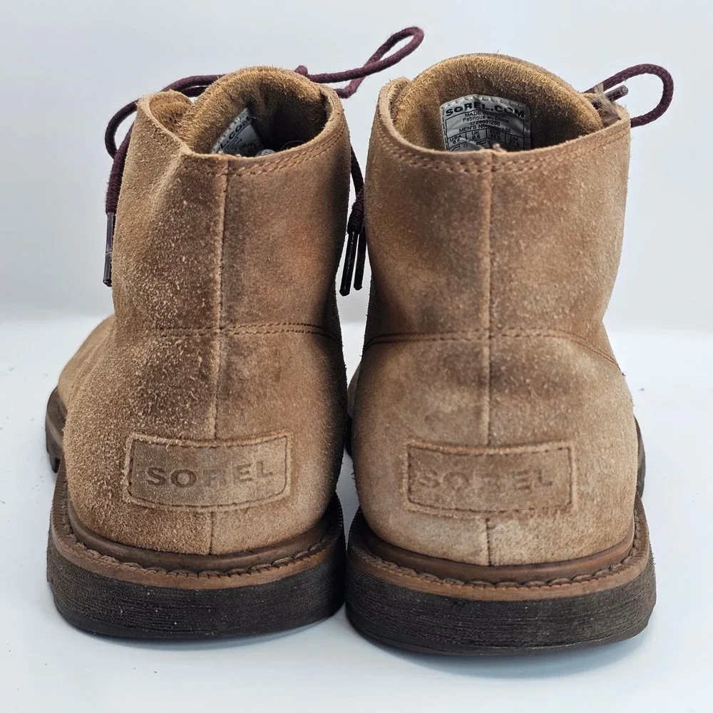 Sorel Madson Chukka Tan Suede Camo Lace Up Boots Mens 9.5 NM2462-286